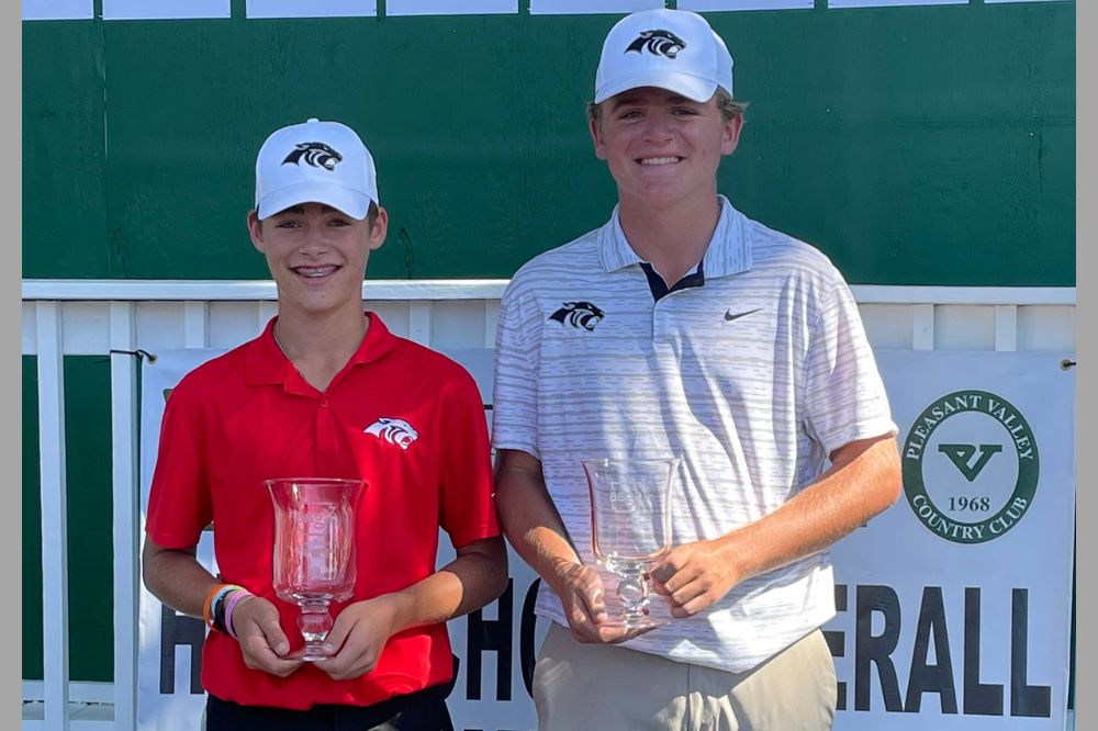 Miken Ashmore and Easton Denney Arkansas State Golf Overall Championship